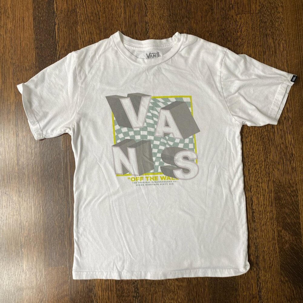 Vans Graphic White Tee Size L